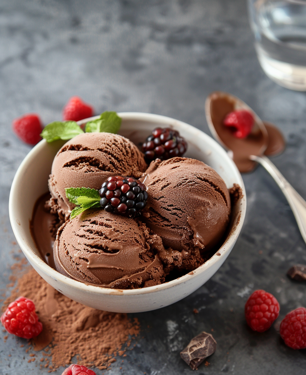 recette glace chocolat sorbetière