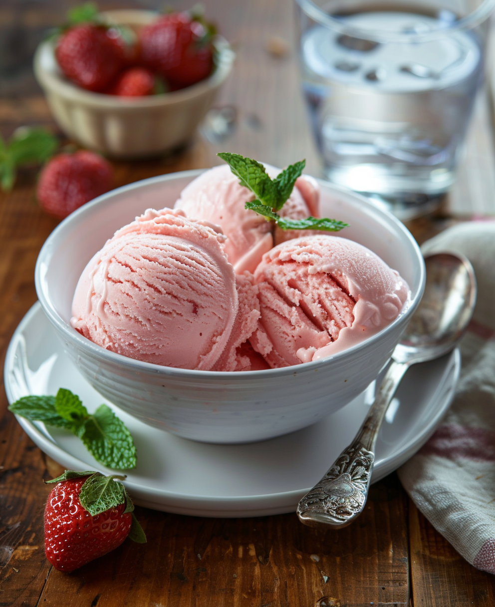 recette glace fraise