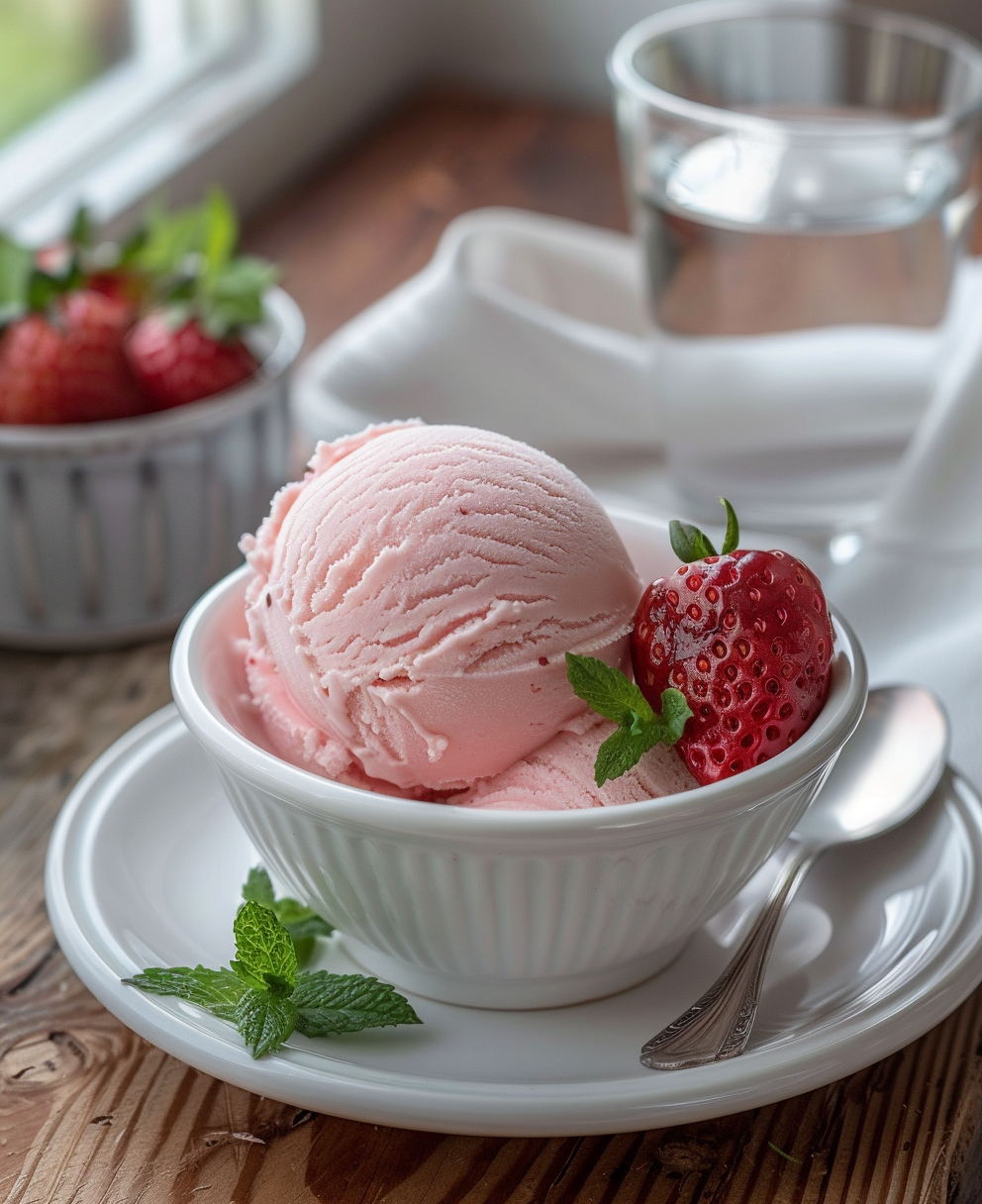 recette glace fraise