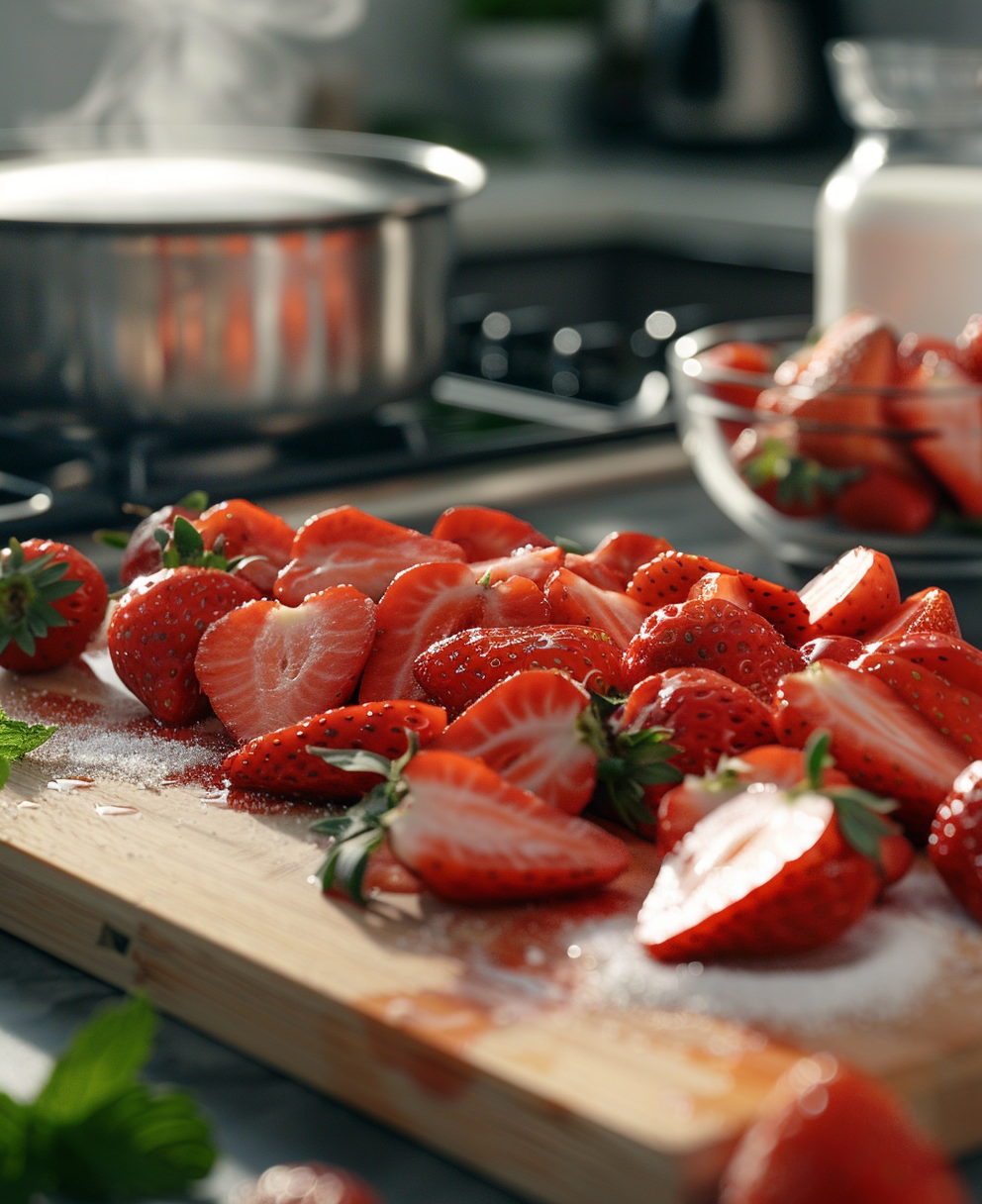 recette glace fraise