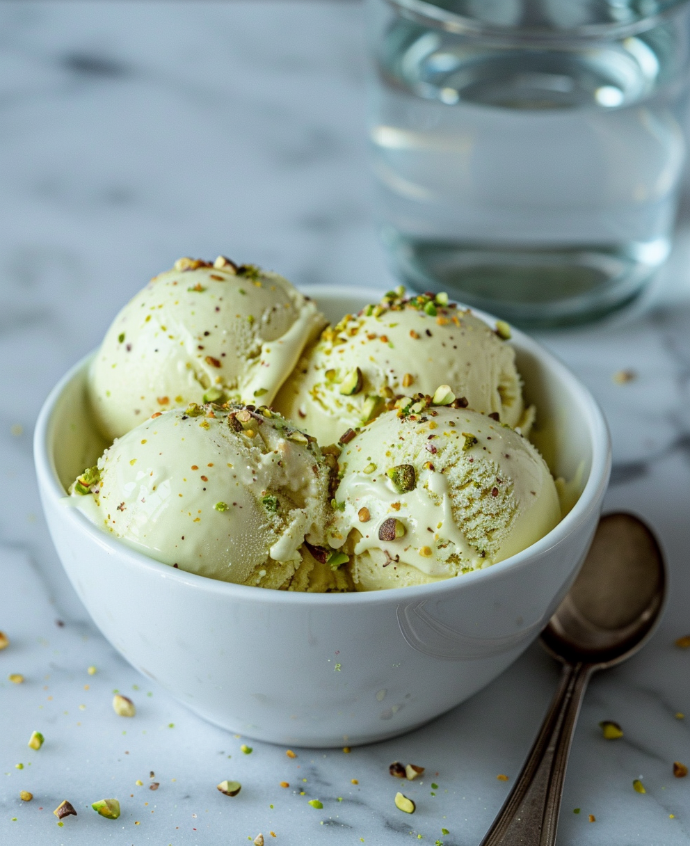 recette glace pistache