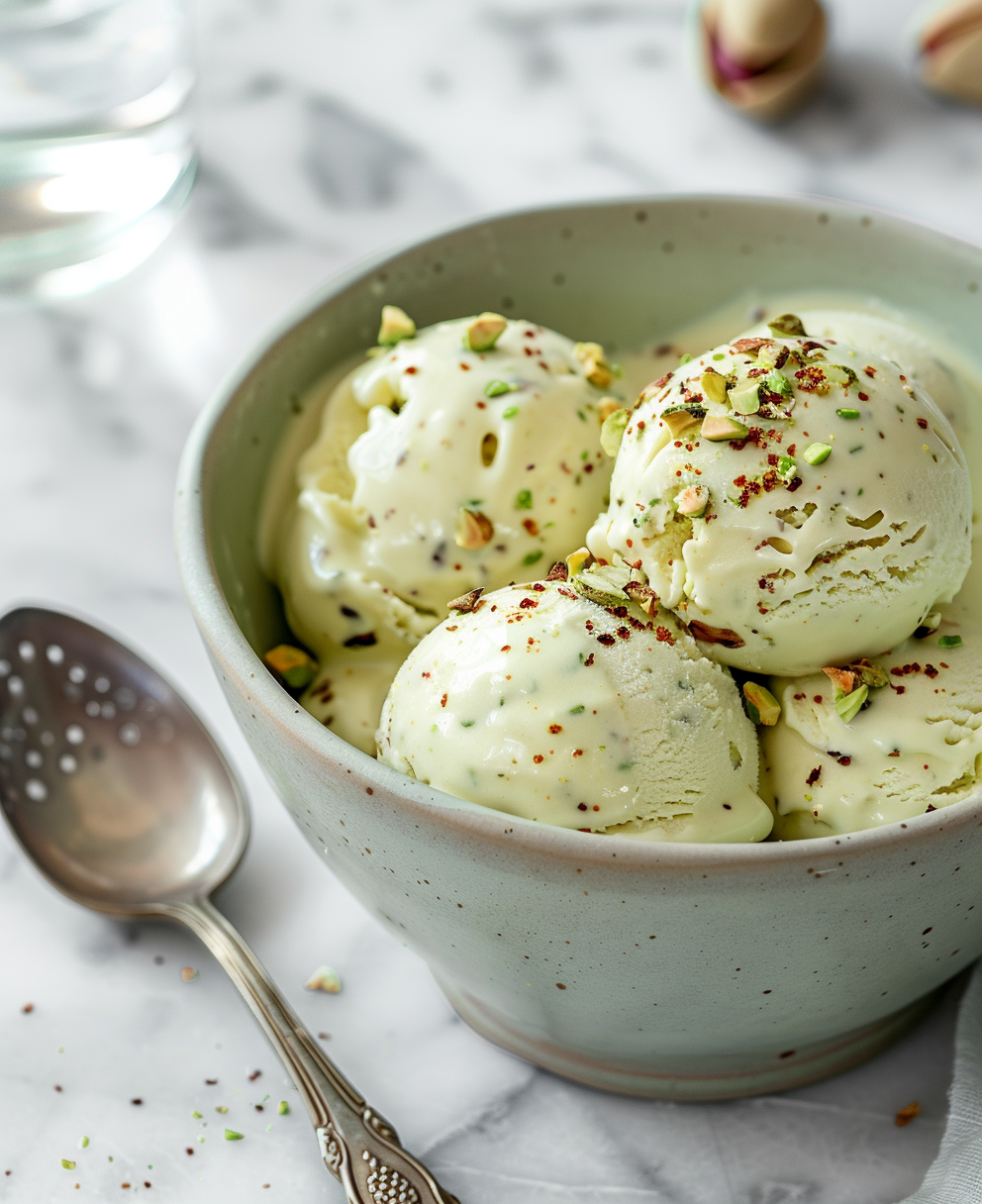 recette glace pistache