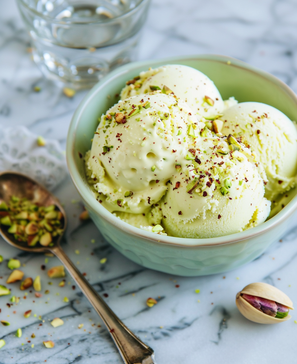 recette glace pistache