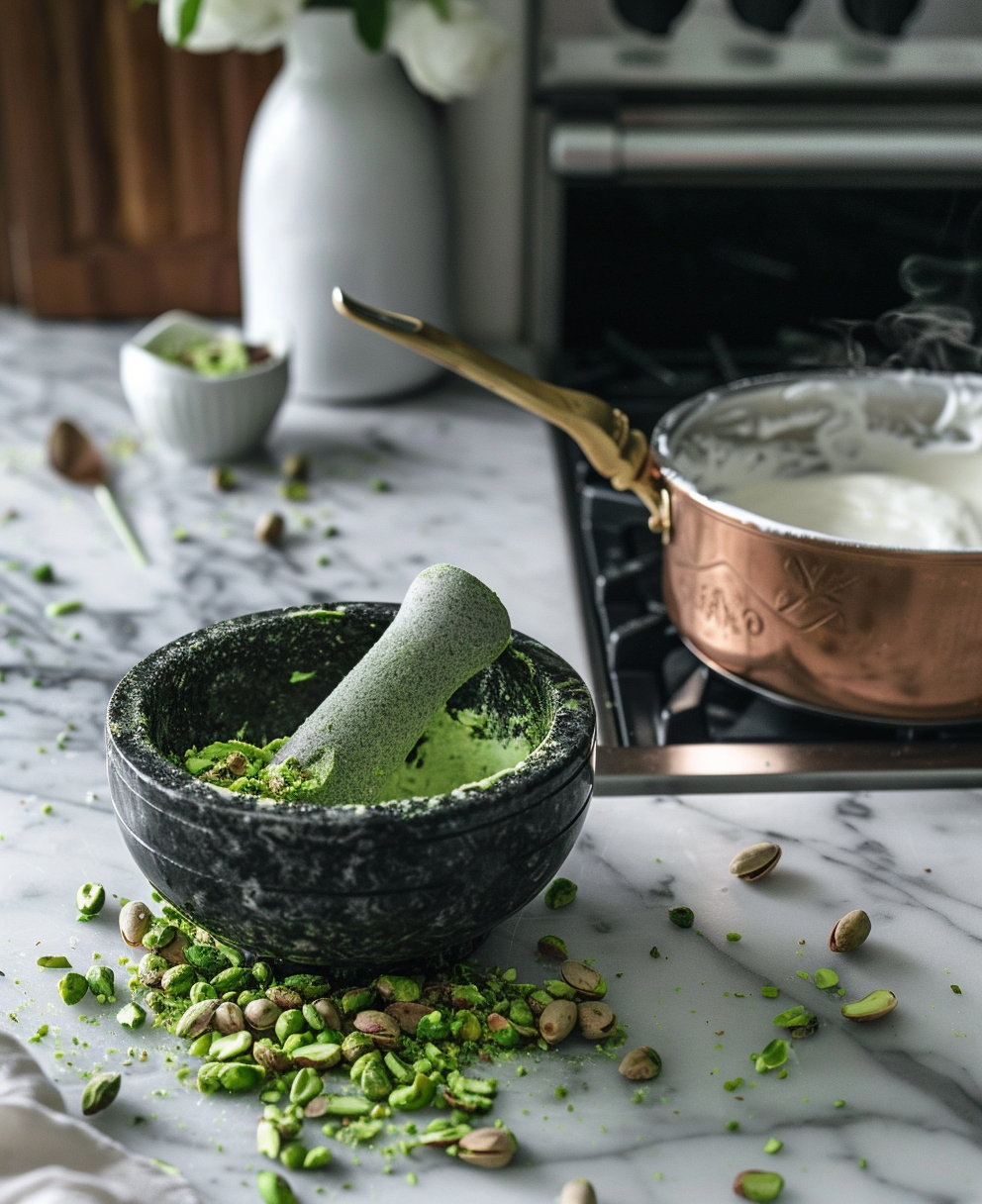 recette glace pistache