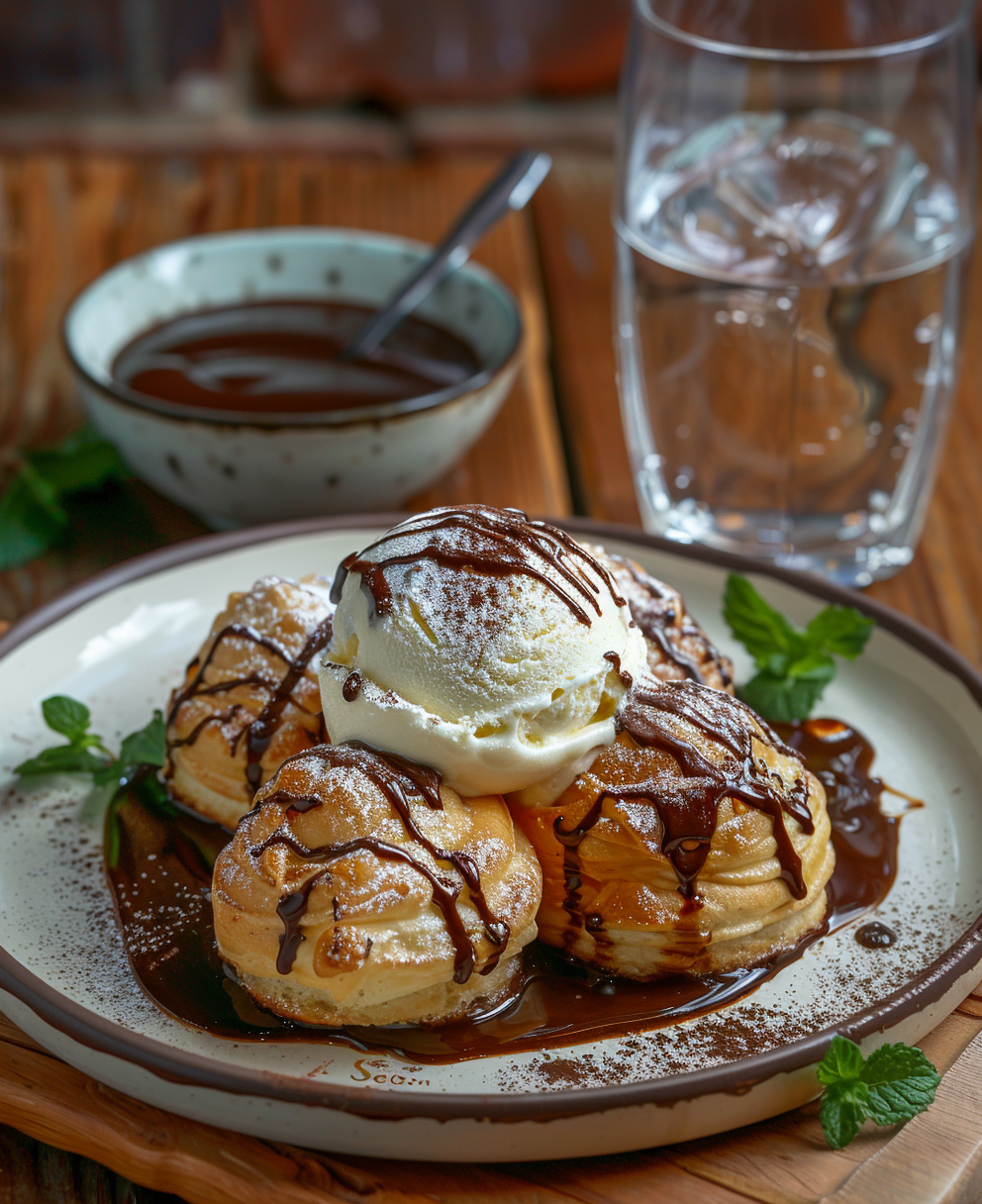 recette profiteroles glace vanille