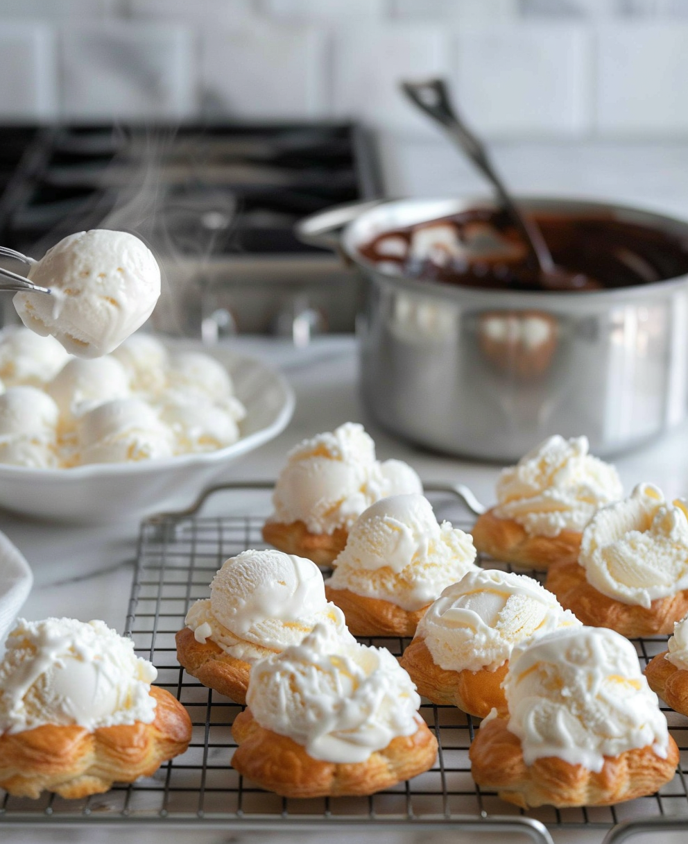 recette profiteroles glace vanille