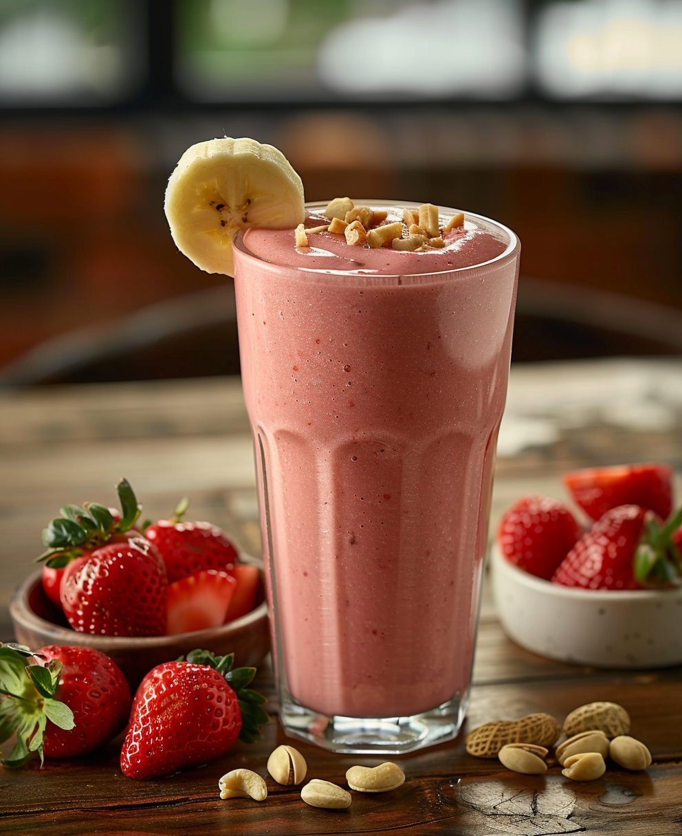 recette smoothie banane fraise