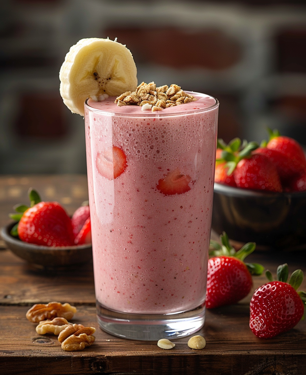 recette smoothie banane fraise