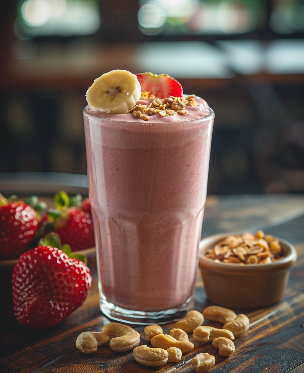 recette smoothie banane fraise