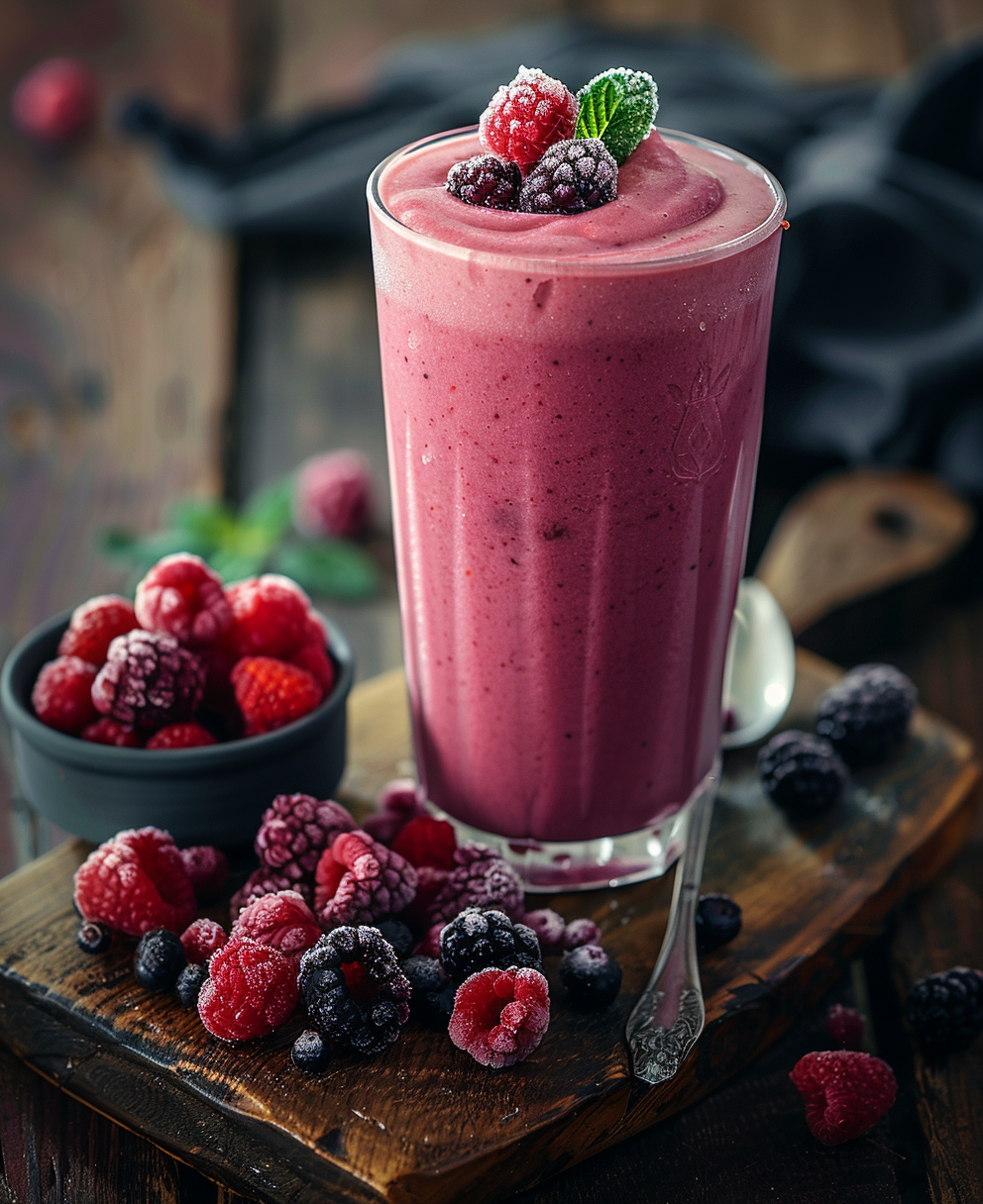 recette smoothie fruit congelé et lait