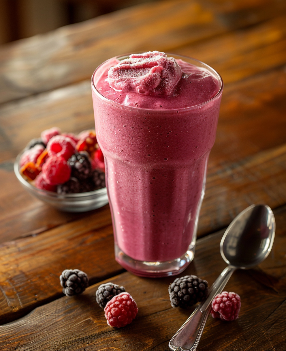 recette smoothie fruit congelé et lait