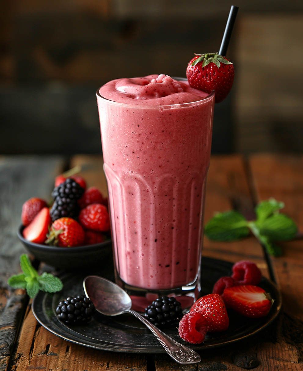 recette smoothie fruit congelé et lait