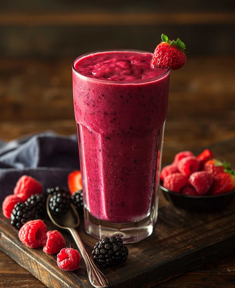recette smoothie fruit congelé et lait
