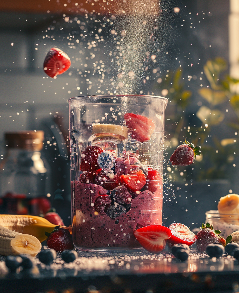 recette smoothie fruit congelé et lait