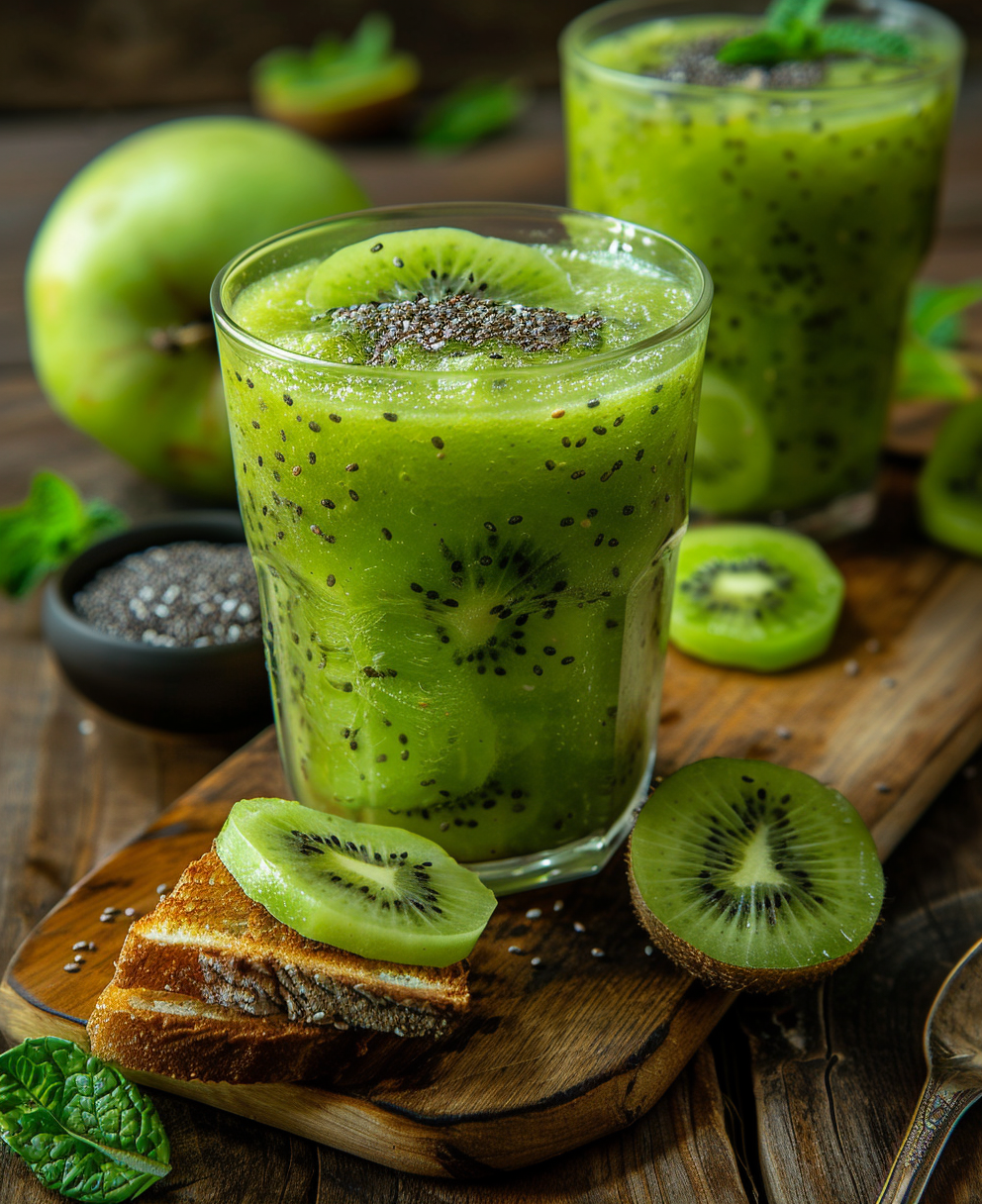 recette smoothie kiwi pomme