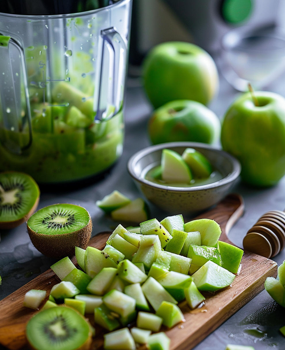 recette smoothie kiwi pomme