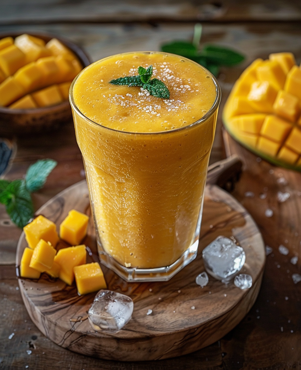 recette smoothie mangue congelée