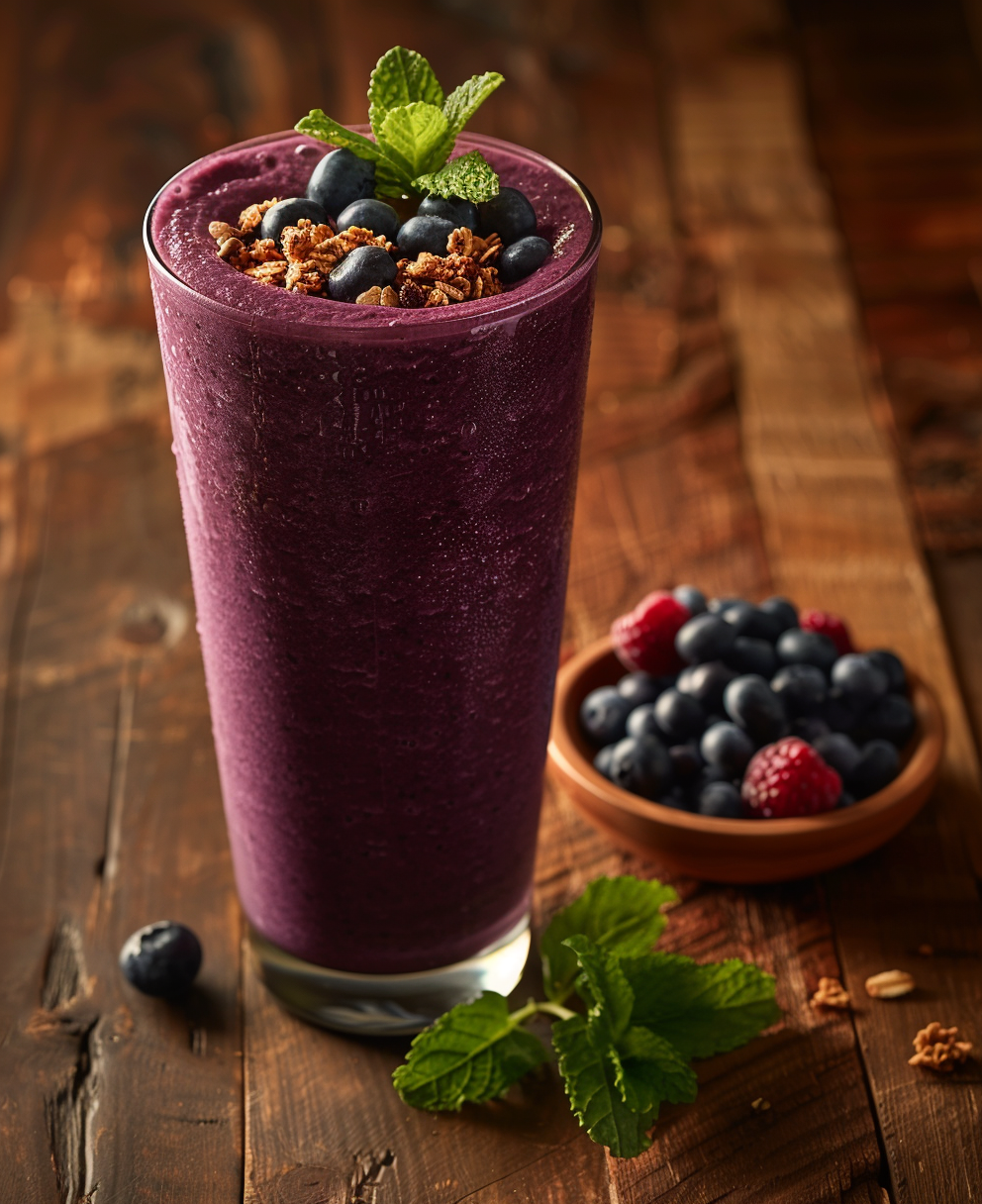 recette smoothie myrtille