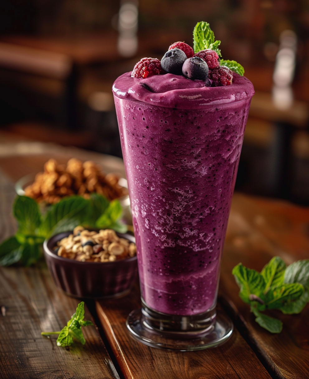recette smoothie myrtille