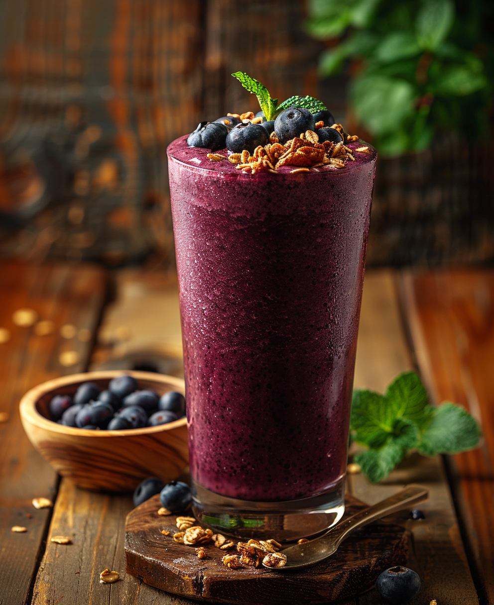 recette smoothie myrtille