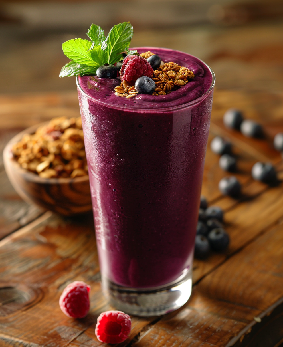 recette smoothie myrtille