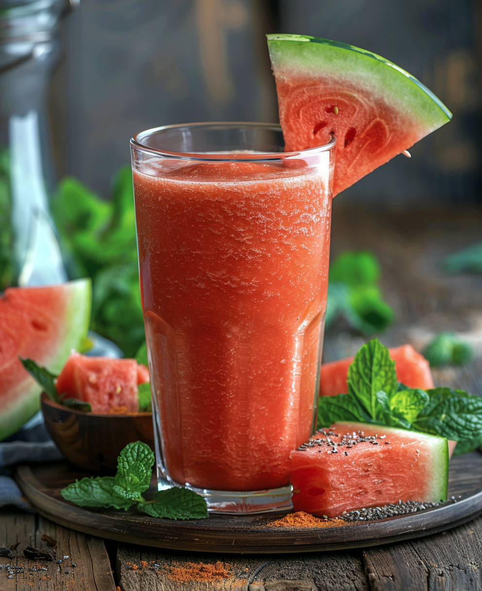 recette smoothie pastèque