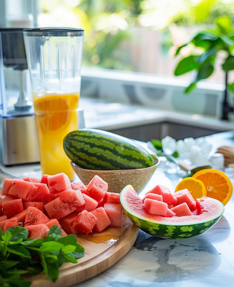 recette smoothie pastèque