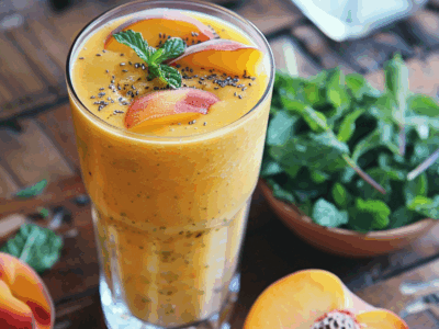 Recette Smoothie Pêche : Découvrez Mes Idées Fraîches et Savoureuses