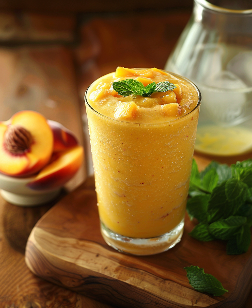 recette smoothie pêche