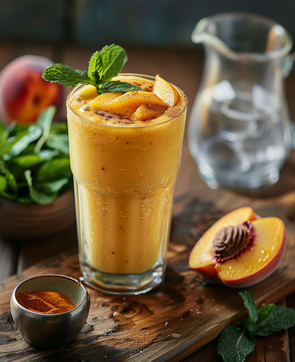 recette smoothie pêche