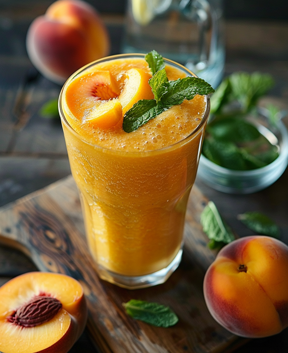 recette smoothie pêche