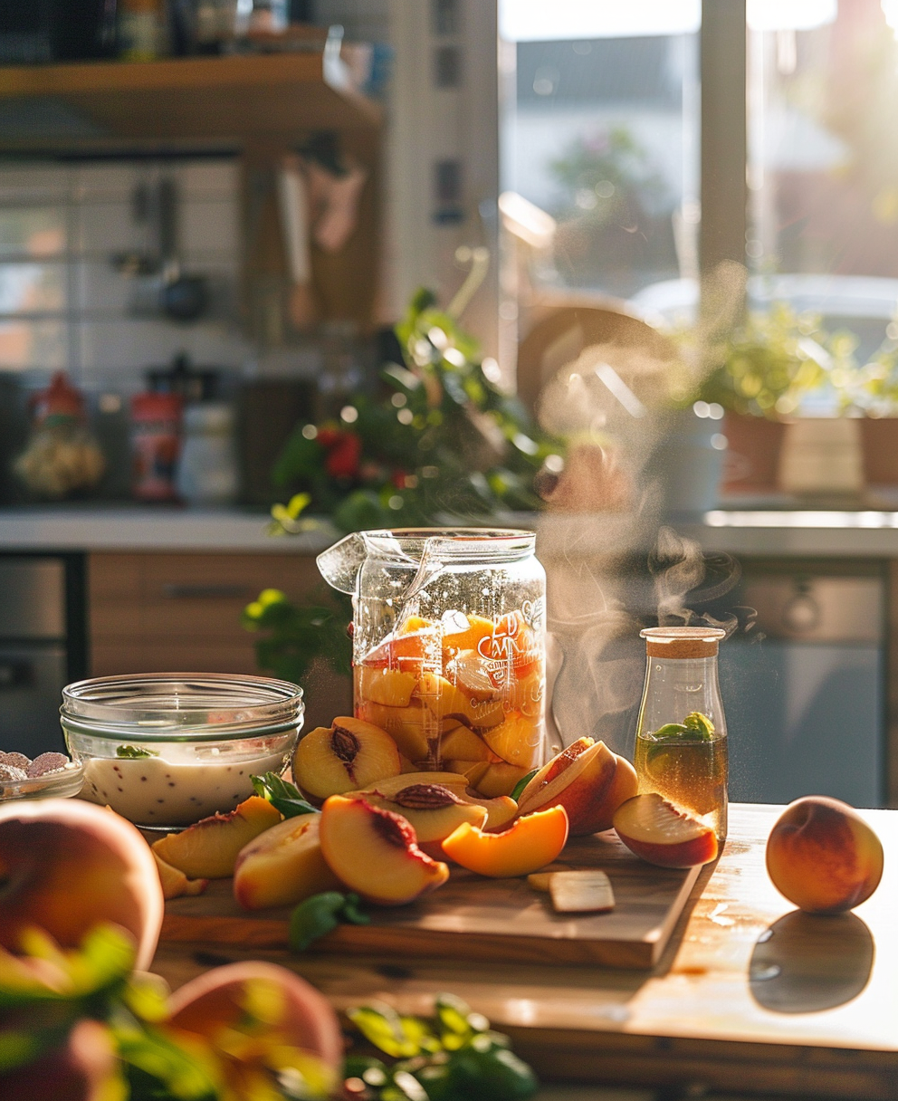 recette smoothie pêche