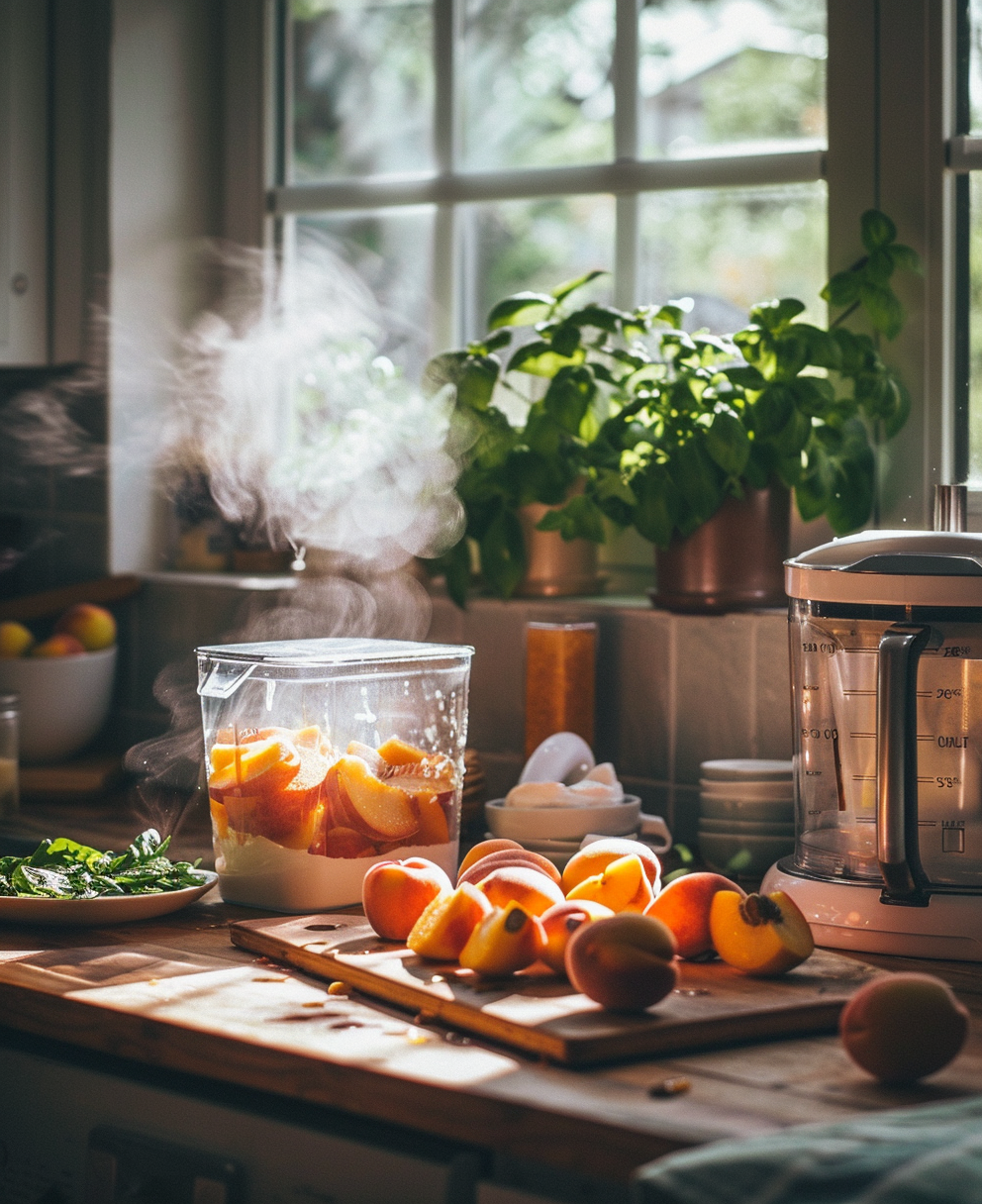 recette smoothie pêche