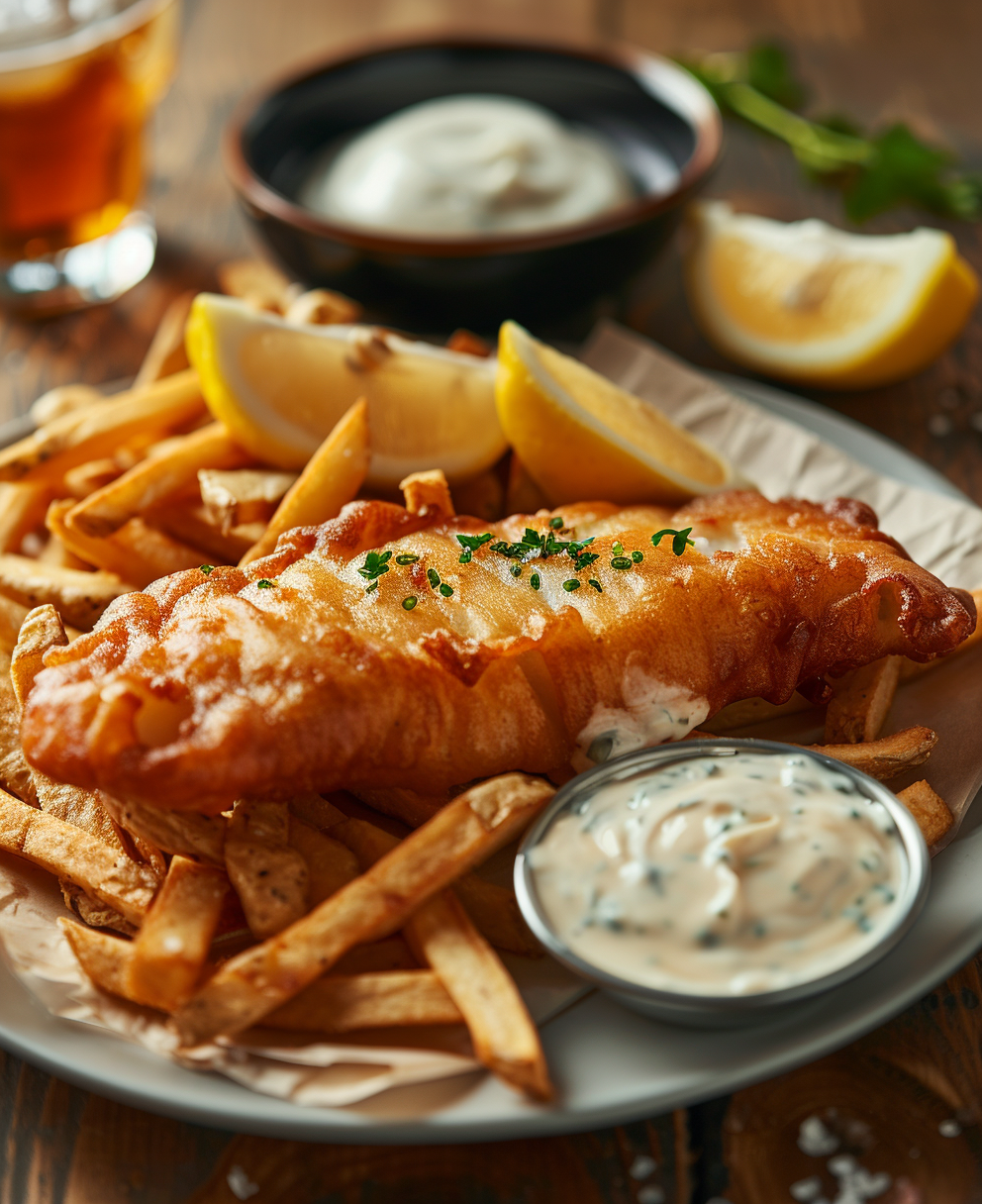 sauce fish and chips