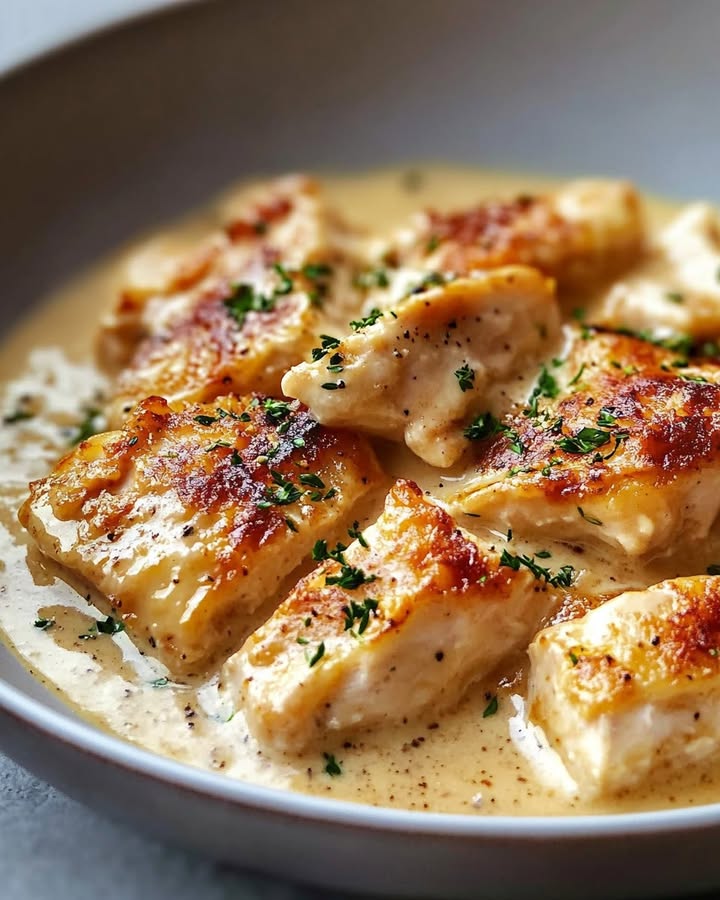 Pâtes Poulet Crémeuses