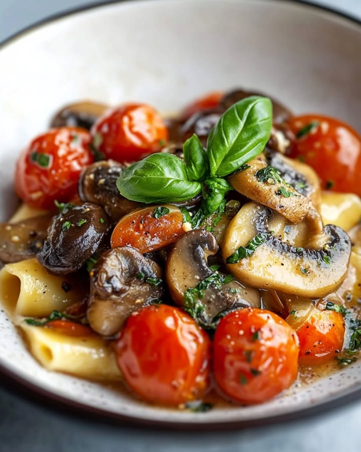 Pâtes Tomates Champignons