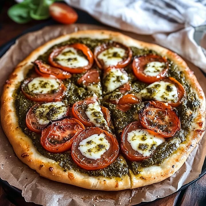 Pizza Torsadée Pesto