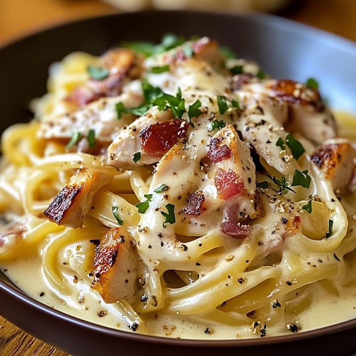 Poulet Carbonara Crémeux