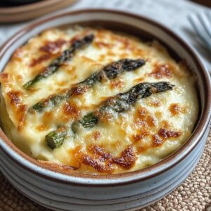 Ramequin Asperges Cheddar