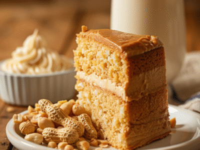 Gâteau au beurre de cacahuète facile et savoureux