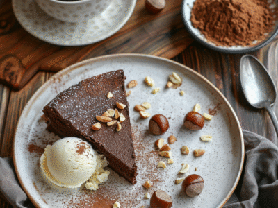 Gâteau au chocolat au noisette facile et savoureux