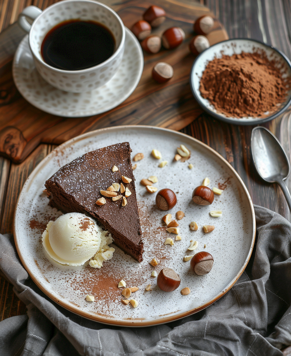 gateau au chocolat au noisette