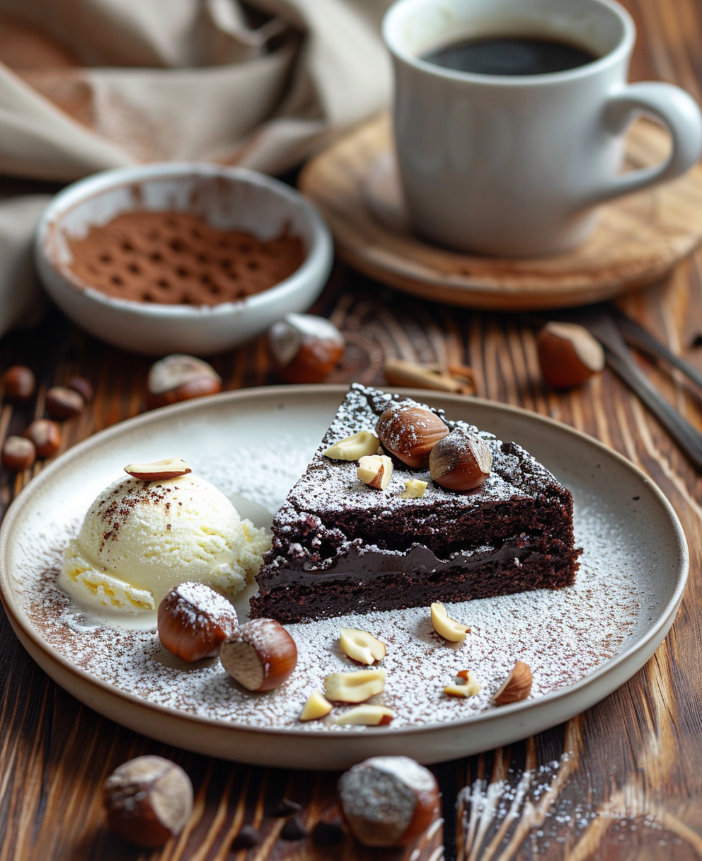 gateau au chocolat au noisette