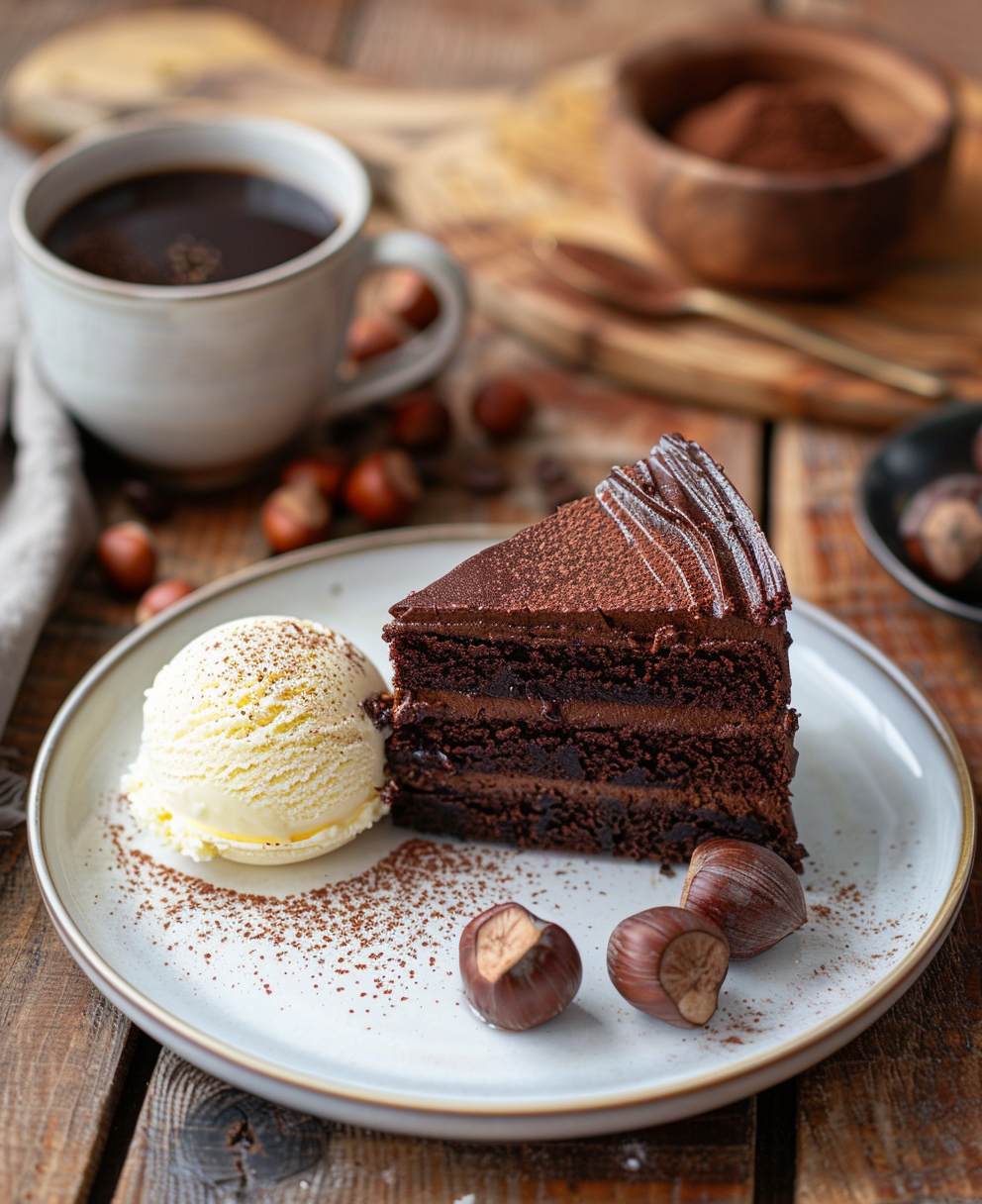 gateau au chocolat au noisette