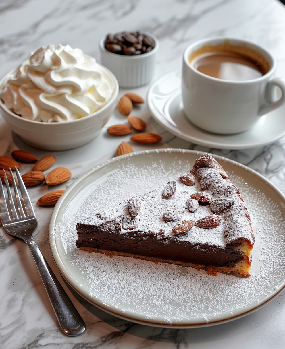 gateau au chocolat et au amande