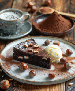 gateau au chocolat et aux noisettes