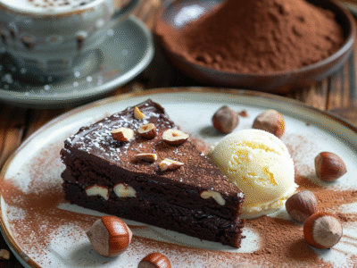 Gâteau au chocolat et aux noisettes : Recette facile et savoureuse
