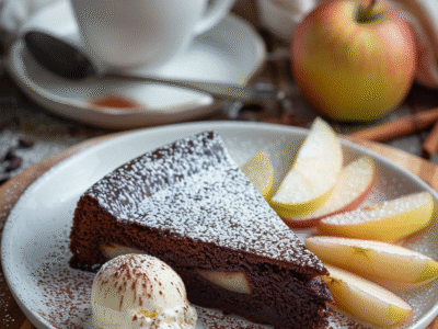 Gâteau au chocolat et pomme : Recette facile et savoureuse