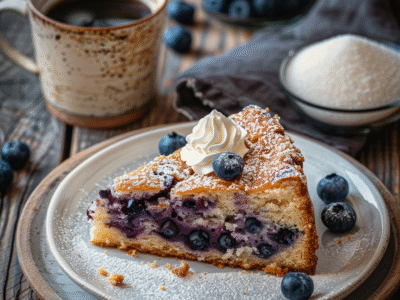 Gâteau au myrtille facile et savoureux : recette authentique