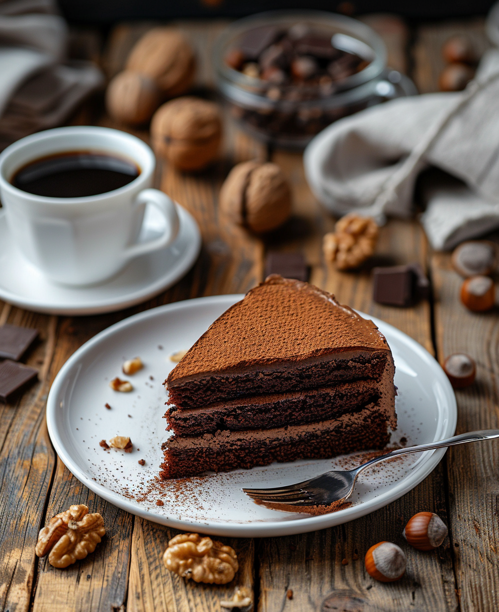 gateau au noix et au chocolat